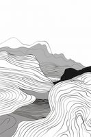 Plakat 20x30cm Geometryczne Wzniesienia