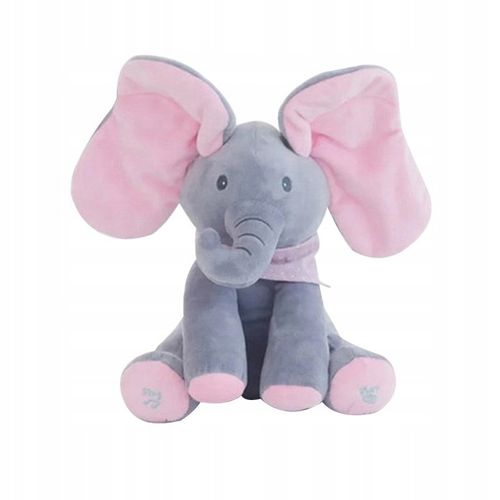 INTERAKTYWNY SŁONIK AKUKU SŁOŃ MASKOTKA PRZYTULANKA PLUSZOWY MIŚ MÓWI + GRA na Arena.pl