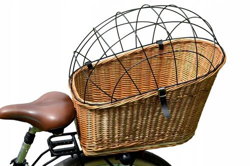 DUŻY Koszyk kosz WIKLINOWY NA ROWER bagażnik 3 kol na Arena.pl