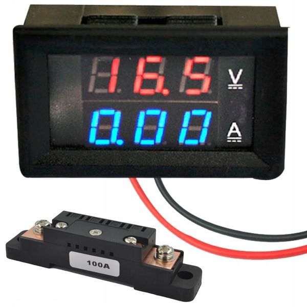 AMPEROMIERZ WOLTOMIERZ 100V 100A PRĄD STAŁY DC zdjęcie 3