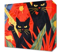 Obraz 30x30cm Dżungla w Odcieniach Nocy