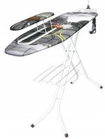 Duża deska do prasowania 120x38 z rękawnikiem gniazdem stabilna