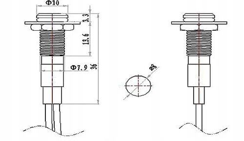 DIODA LED 12V KONTROLKA SYGNALIZACJA WYPALANIA DPF OPEL PEUGEOT FORD na Arena.pl