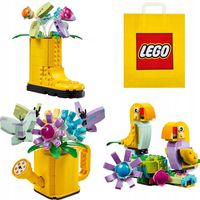 PREZENT LEGO DLA 8+ LATKI Creator 31149 Kwiaty w konewce + TORBA LEGO