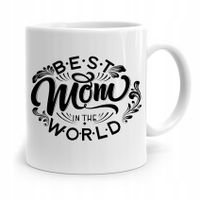 Kubek Prezent Dla Mamy Matki Best Mom World Z Nadrukiem Ze Zdjęciem