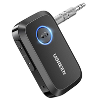 odbiornik dźwięku ugreen cm596 bluetooth 5.3 aux - czarny