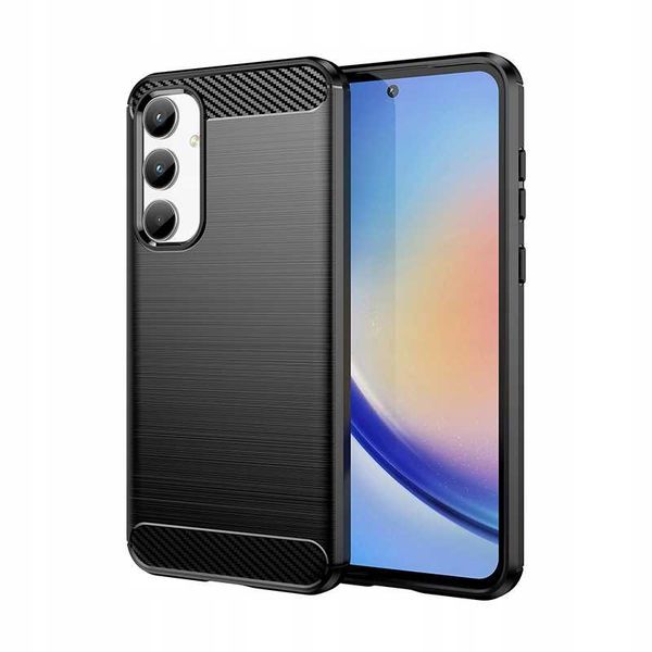 Spacecase Carbon Galaxy A35 5G Black zdjęcie 2