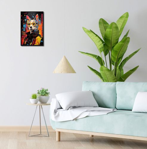 Plakat 30x45cm Kot w Miejskim Stylu na Arena.pl