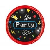 talerzyki papierowe gaming party 20cm 8szt