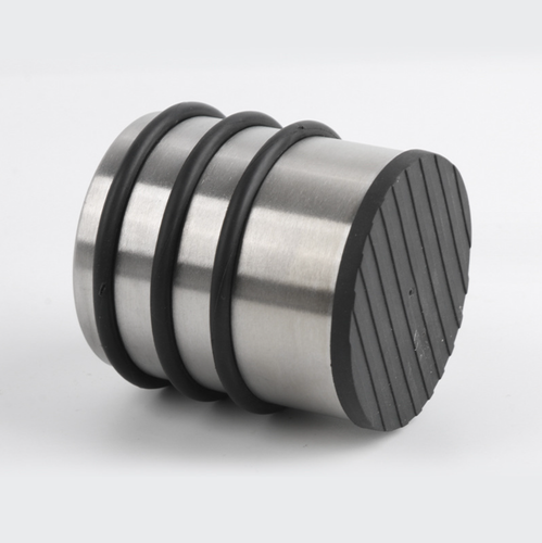 Wielofunkcyjny odbojnik wolnostojący stoper do drzwi srebrny uniwersalny na Arena.pl