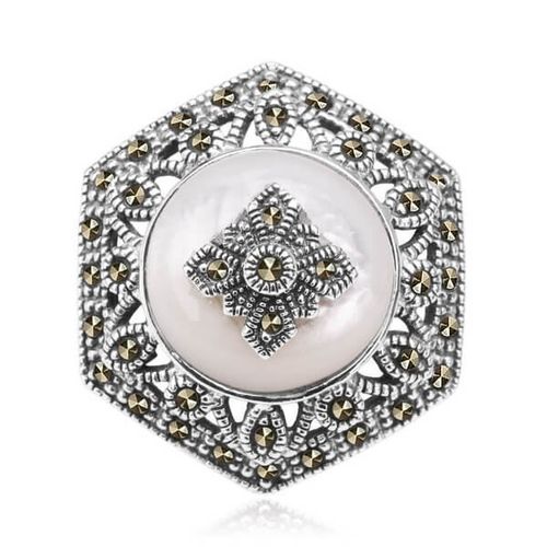 Srebrna broszka RDM3228 - Markazyty na Arena.pl