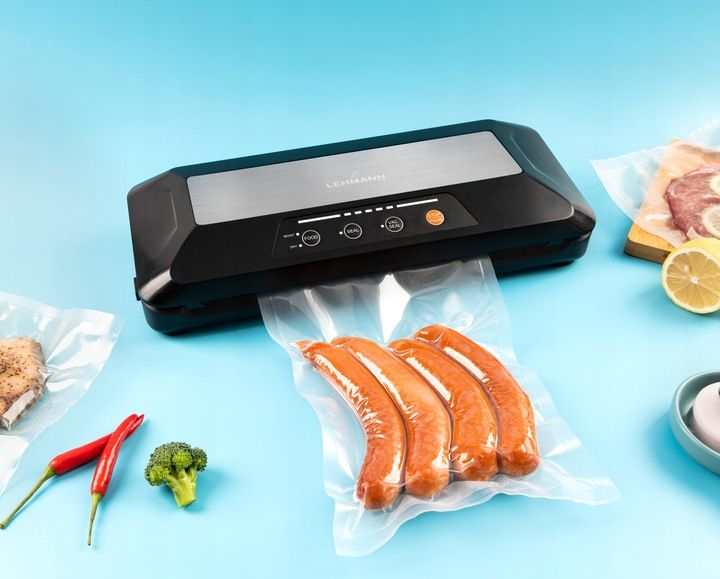 Zgrzewarka próżniowa Pakowarka żywności Automatyczna Roczny zapas folii 26m zdjęcie 9