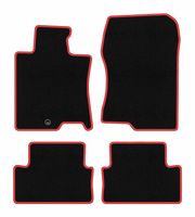 Dywaniki welurowe CARLUX-RED Honda Accord VIII 2008-2015 czarne/czerwone