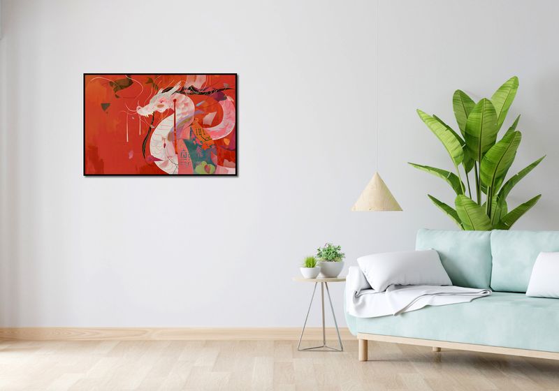 Plakat 91,5x61cm Orientacyjny Smok zdjęcie 4