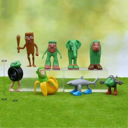 Zestaw figurek 8SZT Tung Tung Tung Sahur AI Tralalo 3D 4,5cm - 8,5cm na Arena.pl