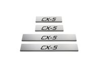 Listwa progowa MAZDA CX-5 MK2 Stal nierdzewna 304 mat z czarnymi literami