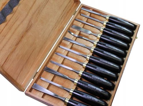 ZESTAW DŁUT dłuta do drewna dłutarek SCH12TLG rzeźbiarskie rzeźbienia 12szt na Arena.pl