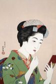 Plakat 20x30cm Woman Applying Rouge, Hashiguchi Japoński Vintage