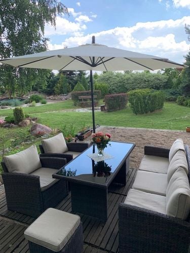 PODSTAWA PARASOLA OGRODOWEGO STOJAK NA PARASOL NAPEŁNIANE WODĄ WYTRZYMAŁY na Arena.pl