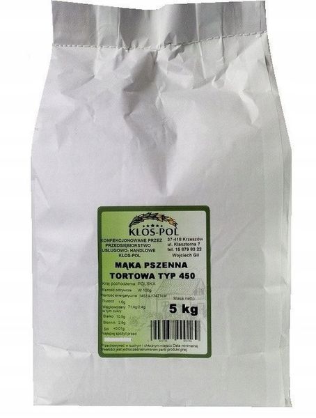MĄKA PSZENNA TORTOWA 450 5kg zdjęcie 1