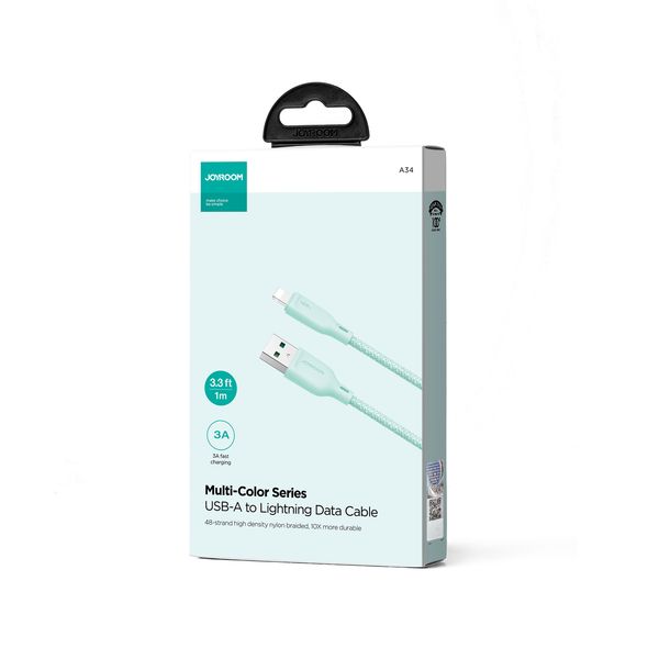 kabel przewód do iphone multi-color series usb-a - lightning 3a 1m zdjęcie 4