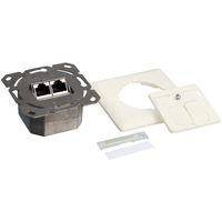 LogiLink Cat.6 Wall Outlet 2xRJ45 STP