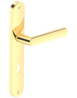 KLAMKA DRZWIOWA LUNA 72 mm NA KLUCZ ZŁOTA