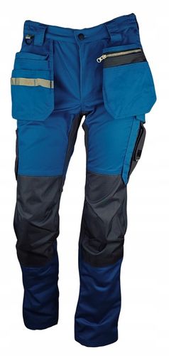 Spodnie ROBOCZE męskie BHP MOCNE ochronne ELASTYCZNE MONTERSKIE ODBLASKOWE na Arena.pl