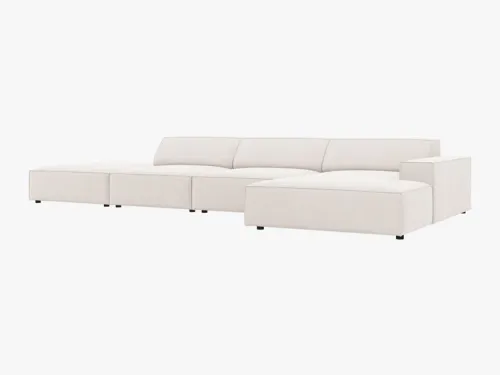 NAROŻNIK PRAWO, SOFA 341/166/70 BEŻ TKANINA STRUKTURALNA JODIE OD MICADONI na Arena.pl