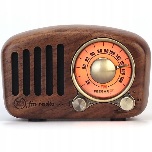 Feegar Retro Radio Kuchenne Z Drewna Fm 10H Bt 4.2 na Arena.pl