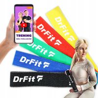 Gumy Oporowe Zestaw 5 sztuk Taśmy do Ćwiczeń Solidne + TRENING WIDEO GRATIS