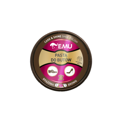 EMU Pasta do butów w puszce (care and shine shoe polish) - BRĄZOWA 50 ml na Arena.pl