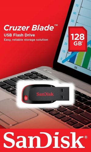 Pendrive SanDisk Cruzer Blade SDCZ50-128G-B35 (128GB; USB 2.0; kolor na Arena.pl