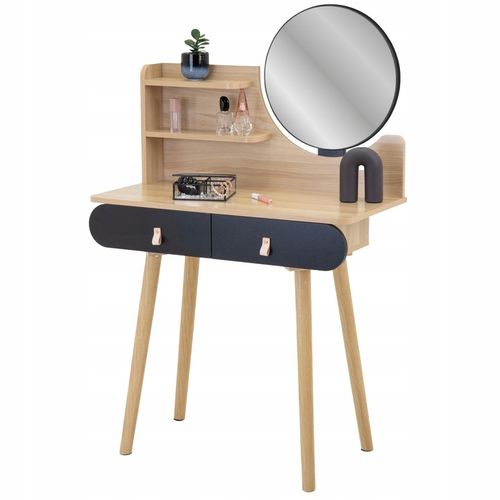 Toaletka z lustrem kosmetyczna skandynawska na Arena.pl