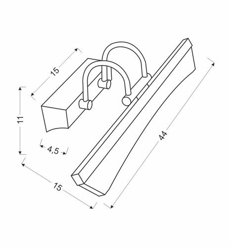 Glory kinkiet 7W LED chrom na Arena.pl