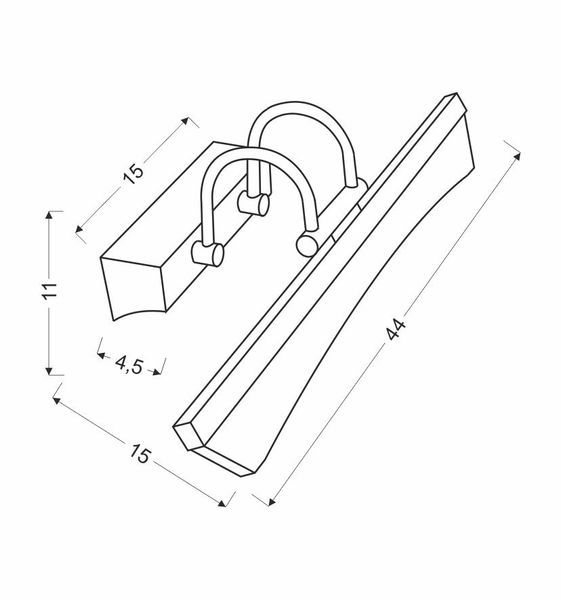 Glory kinkiet 7W LED chrom zdjęcie 4