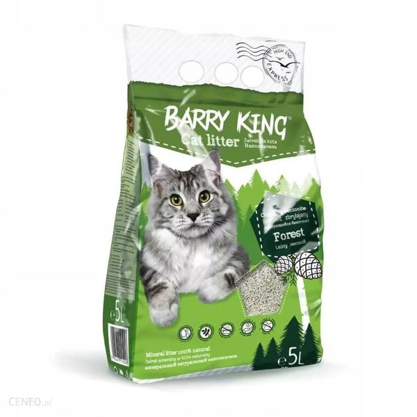 ŻWIREK DO KUWET DLA KOTA BARRY KING 5L LEŚNY zdjęcie 1