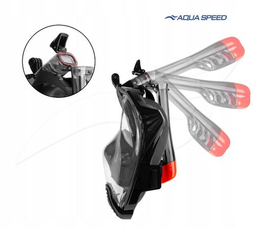 Maska pełnotwarzowa do nurkowania snorkelingu AQUA SPEED Drift L/XL na Arena.pl