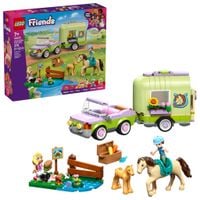 LEGO Friends 42695 Przyczepa z koniem i źrebaczkiem Zestaw Klocki 7+