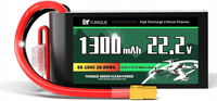 Akumulator Lipo 6 ogniw 22.2V 1300mAh 100C XT60 Złącze 74x38x38 mm 265g