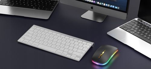 Cicha Mysz Myszka Bluetooth Bezprzewodowa Płaska Akumulatorowa Cichy Klik na Arena.pl