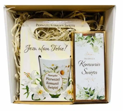 Prezent Na Komunie Pamiątka I Komunii Upominek Kubek Czekolada Limitowana zdjęcie 3