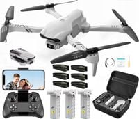 DRON F10 | 3 x BATERIA 3 AKUMULATORY KAMERA 4K ZABAWKA + AKCESORIA