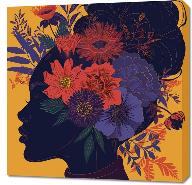 Obraz 70x70cm Botaniczna Muza zdjęcie 1