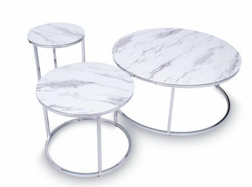 Stolik kawowy Treze Silver 45 cm na Arena.pl