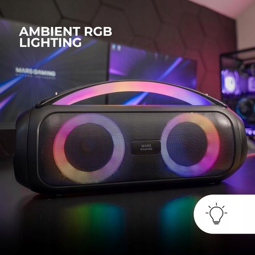 Głośnik przenośny Mars Gaming MSPULSE czarny 50 W na Arena.pl