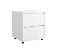 Kontenerek 2 Szuflady 2SZ 50 cm Biały FLAT LOFT MX - 2 Kolory