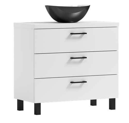 Szafka łazienkowa ROMA 80 biała z umywalką Eliza C (W2) na Arena.pl