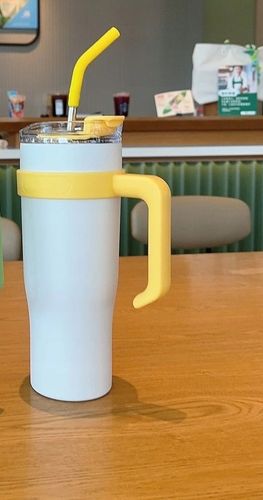 Kubek termiczny ze słomką i pokrywką – 1200 ml, stal nierdzewna na Arena.pl