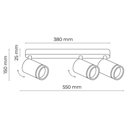 lampa reflektor spot jet white 6915 tk lighting na Arena.pl